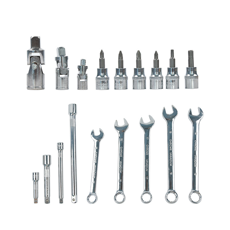 121-Piece Socket llave traje caja de reparación de automóviles Llave de trinquete herramienta de reparación de automóviles traje multifuncional