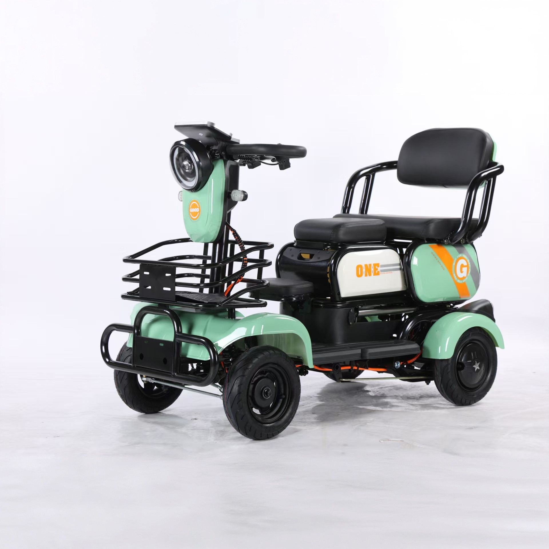 Auto Parts and Accessories — Moren Xiang Electric Four-Wheel Vehicle - new-spring-green-smart-brake-release-to-stop-48v12a-lithium-battery-safe-anti-rollover-range-approx-40-li