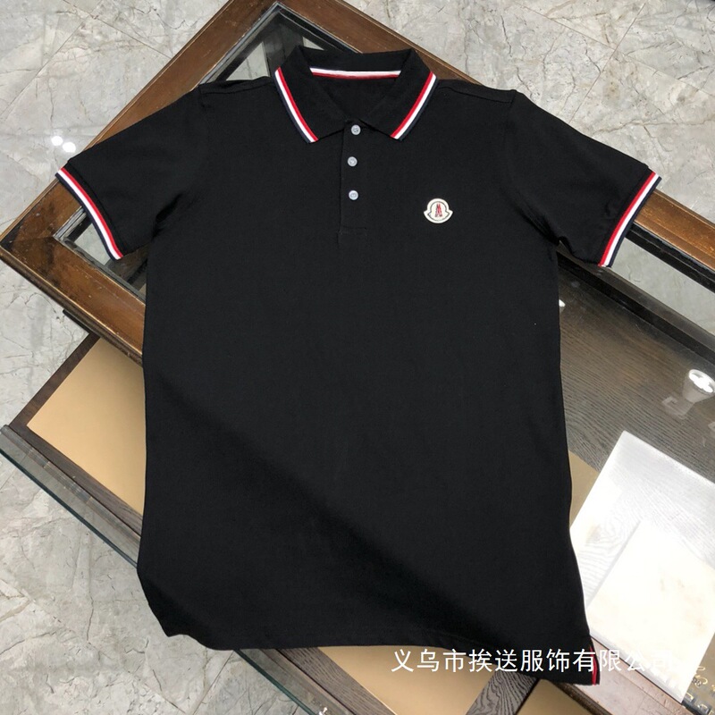 Cross-Border Summer New Style Men's Polo Shirt Short-Sleeve Pure Cotton Turn-Down Collar Trendy Brand T-Shirt Wholesale Cross-Border Summer New Style Men's Polo Shirt Short-Sleeve Pure Cotton Turn-Down Collar Trendy Brand T-Shirt Wholesale