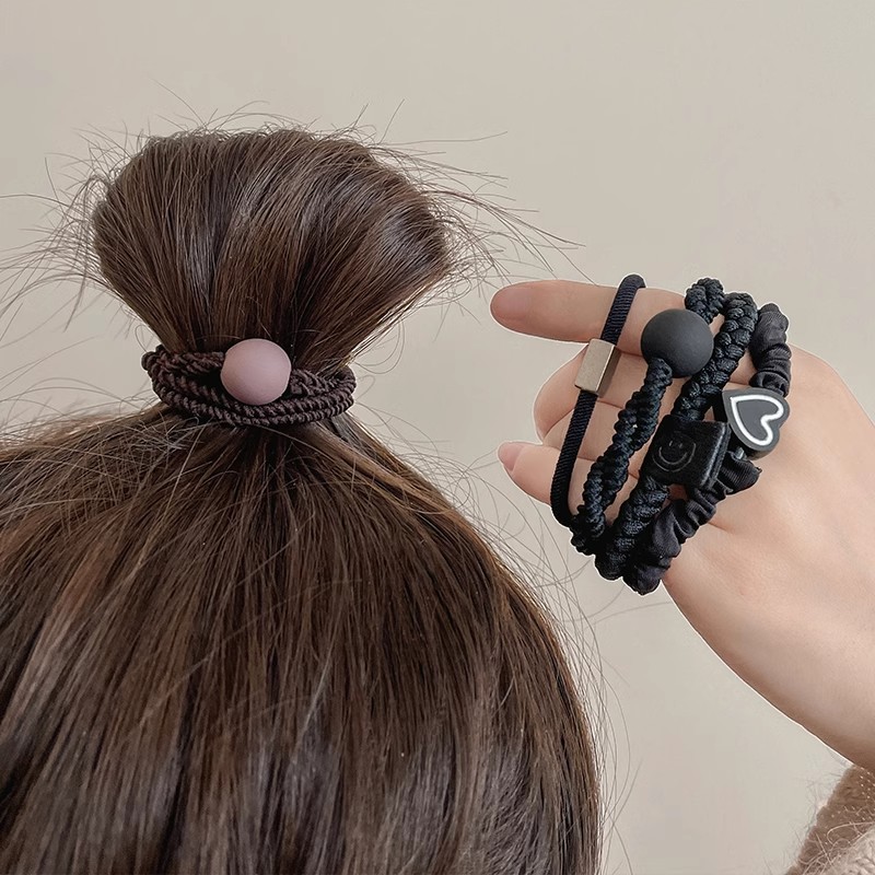 Meilade línea de cabello de color para mujeres 2025 nuevo cabello de caballo de cola de caballo multifuncional correa de goma duradera de alta calidad cabello de niños