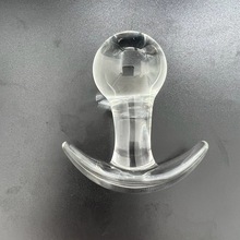 YD51透明船锚底  女用后庭肛塞自慰器情趣性用品玻璃仙女棒肛门塞