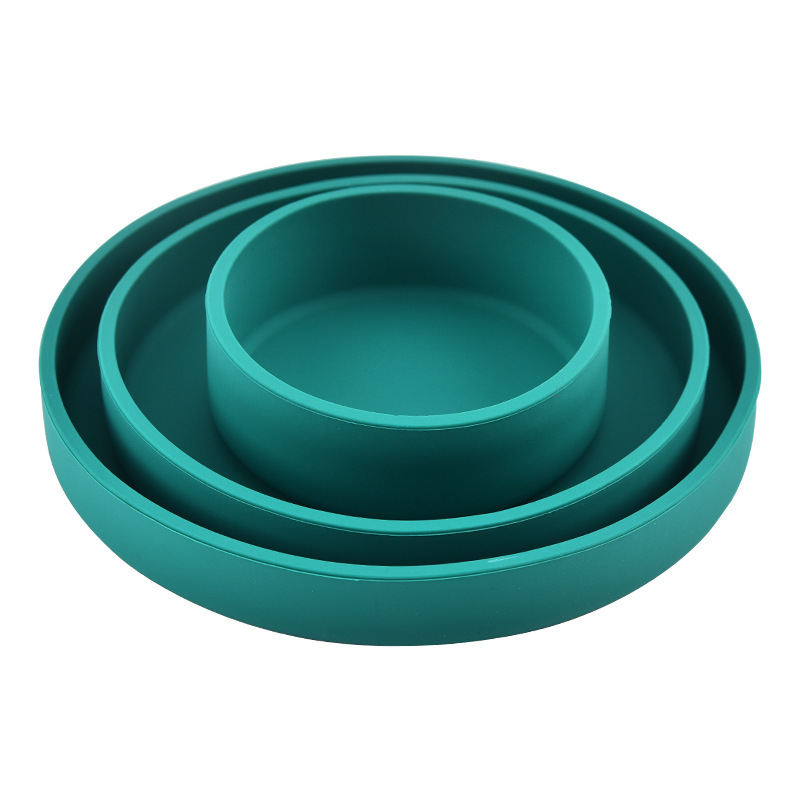 Placa de silicona comida complementaria bebé silicona resistente a la caída de los niños Placa de tazón placa engrosada Placa de almacenamiento vajilla hervida al por mayor