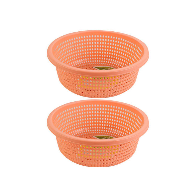 プラスチック排水バスケットキッチン肥厚大型新しい野菜洗濯バスケット家庭用フルーツボウルラウンドフルーツ耐久性|undefined