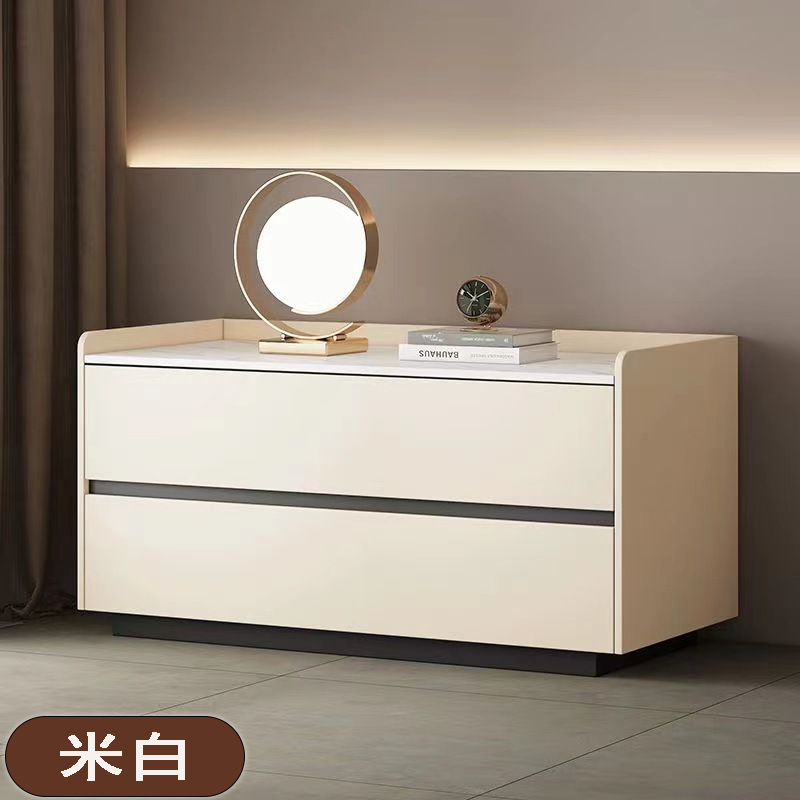 Ampliación del gabinete de la cama de madera maciza enorme simple almacenamiento gabinete de zapatos nuevo moderno dormitorio cabecera armario de almacenamiento italiano