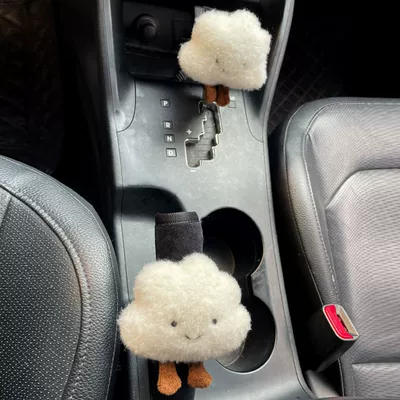 Sürətlər qutusu və əl tormozu başlıqları: Cover, Gear Lever Protective Cover - little-yunduo-short-velvet-handlebar-cover-handbrake-cover