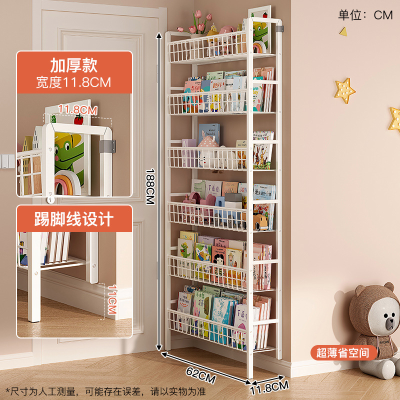 Estante trasero de puerta de cocina sin agujeros de perforación colgado en la pared integrado estante de almacenamiento de condimentos de piso multicapa