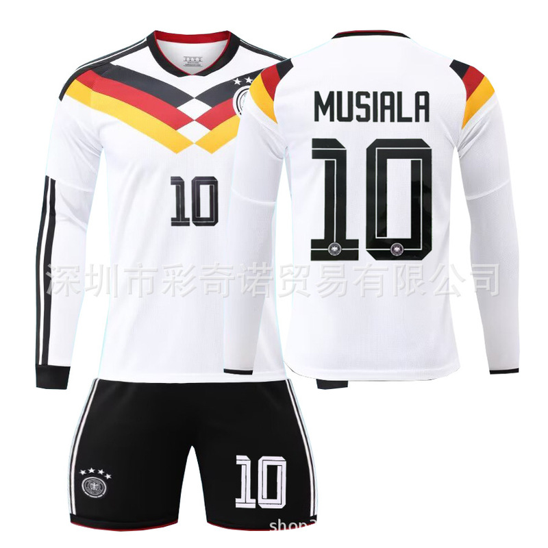 2627 New German Home Team Jersey Number 6 Kimmich 8 Kroos 17 Wirtz Long-Sleeved Set Cross-Border Football 2627 New German Home Team Jersey Number 6 Kimmich 8 Kroos 17 Wirtz Long-Sleeved Set Cross-Border Football