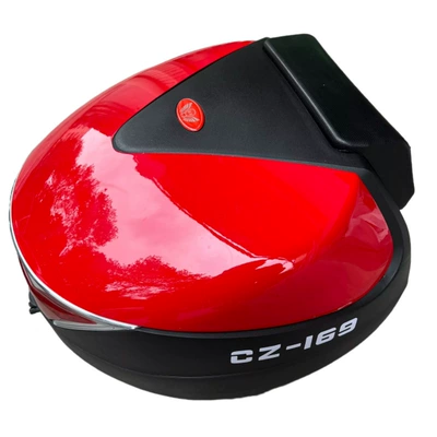 Motorcycle trunk Car Scooter Storage Box Tool - red