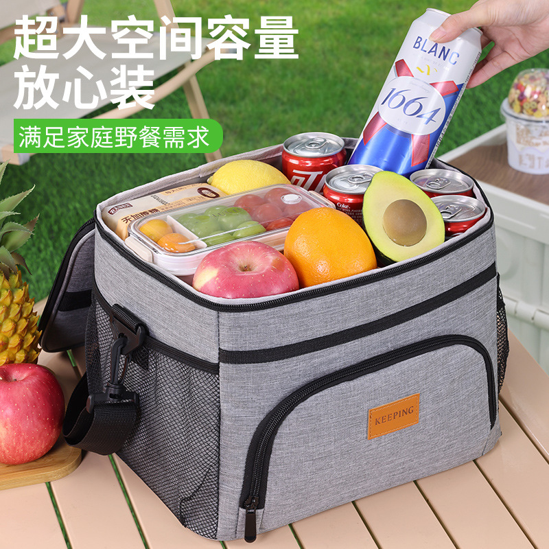 Paquete de picnic multifuncional transfronterizo de gran capacidad de campamento al aire libre grupo de construcción fiesta de alimentos portátiles bolsa de aislamiento térmico bolsa de hielo