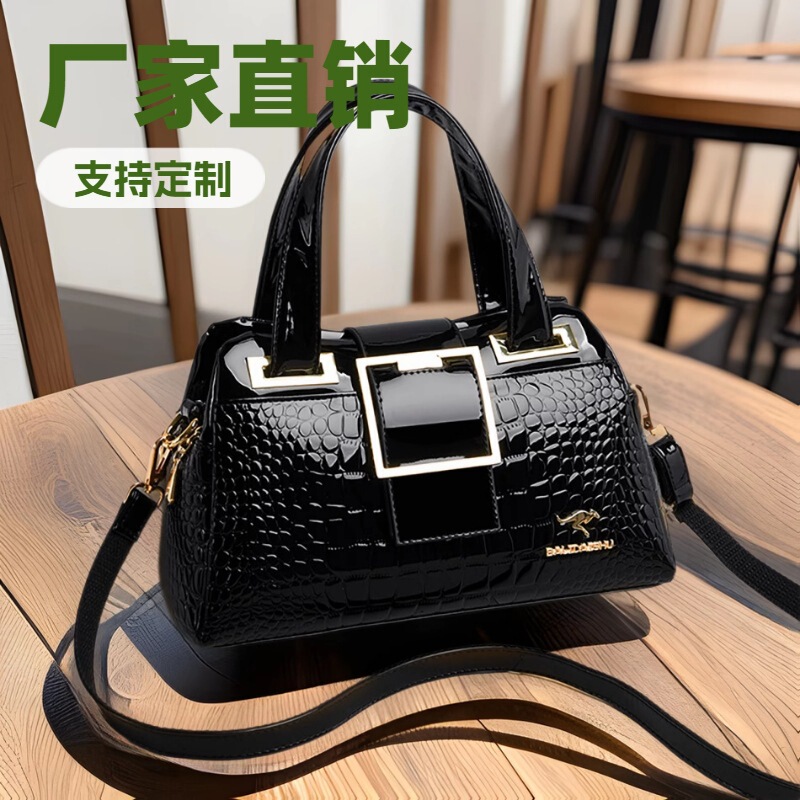 Factory Direct Sales 2025 Crossbody Bag for Women, Elegant Middle-Aged Mother Bag, Shoulder Bag, Handbag, Women's One-Piece Drop Shipping