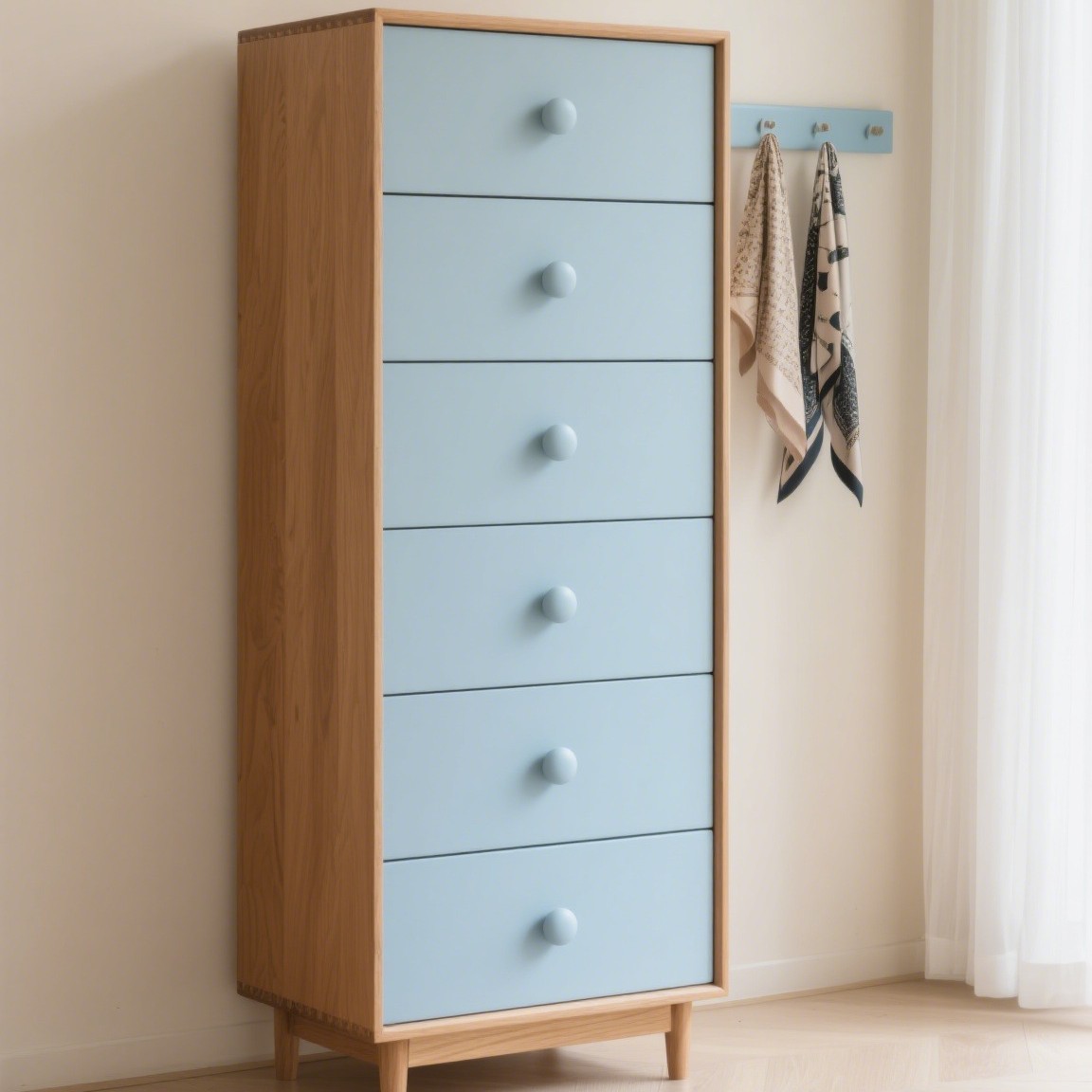 定制跨境热卖ins风滚塑衣柜极简颜值小户型出租房适用防潮易打理