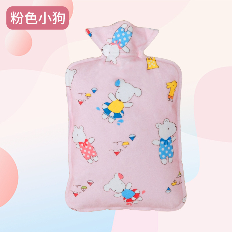 Le Xue er bolsa de agua caliente inyección de agua hogar a prueba de explosión franela peritoneal PVC gran capacidad de riego de tela de plástico mano caliente al por mayor