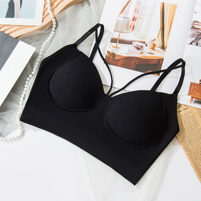 Бюстгальтер без косточек tube top, вкладыши, бесшовный удлинённый, one size