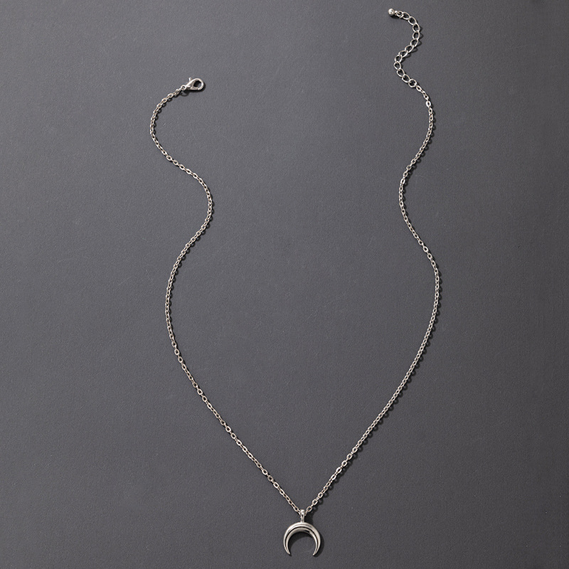 2021 New European and American Autumn Punk Necklace Hip Hop Fashion Metallic Single Layer Necklace T