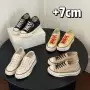 厚底夏季新款透气帆布鞋