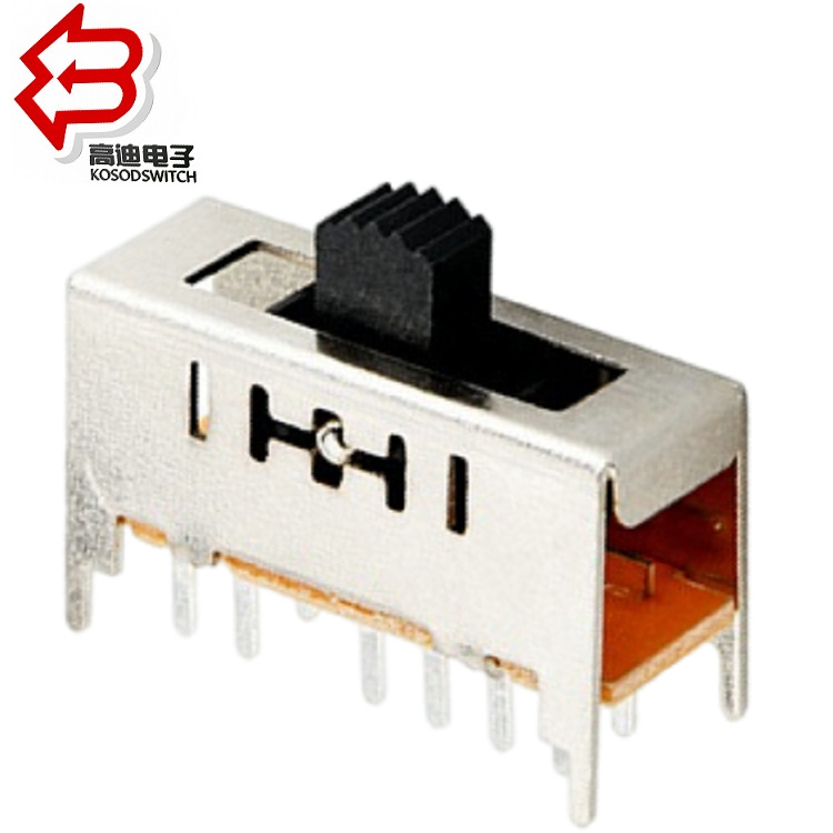 5档拨动开关直滑五位2P5T 五档滑动开关5档 供应五位波段开关双排