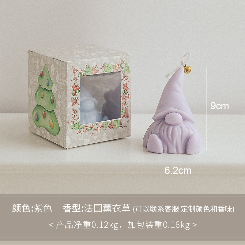 Santa Claus aromaterapia vela regalo Navidad fragancia vela caja de regalo decoración hecha a mano regalo vela al por mayor