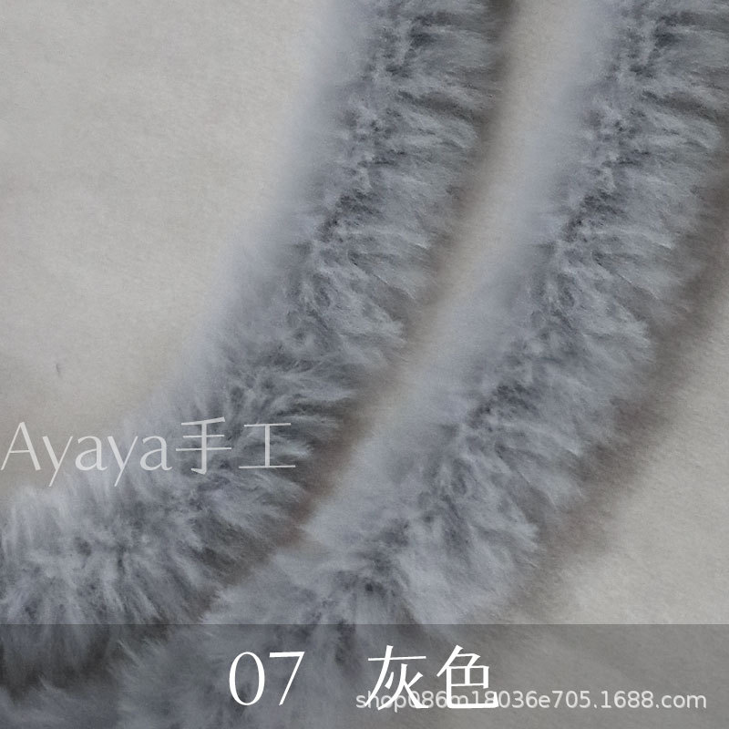 Suministro directo de fábrica 20mm imitación conejo felpa trenzado palo súper grueso súper densa hecha a mano DIY muñeca pequeña leche perro raíz pelo al por mayor