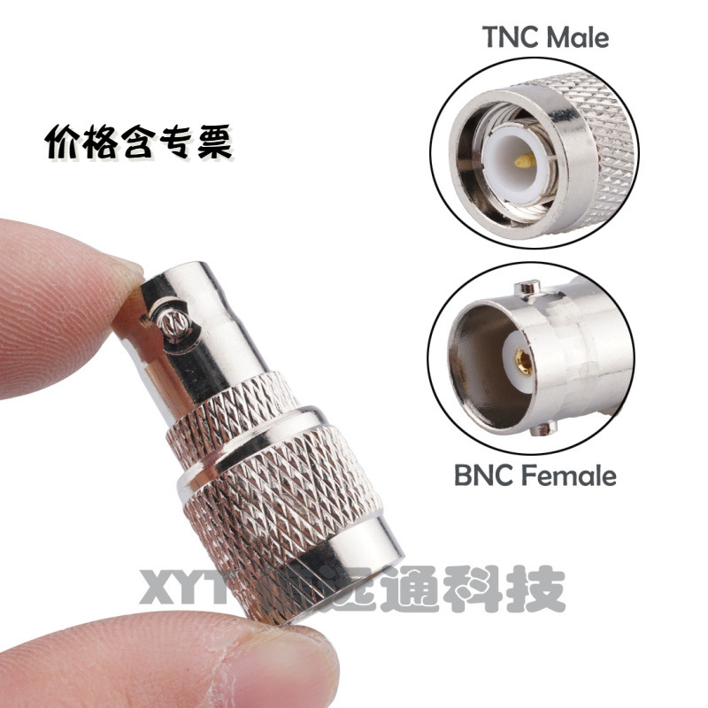 同轴射频连接器TNC公转BNC母转接头 TNC-J/SMA-K射频头 SMA转TNC