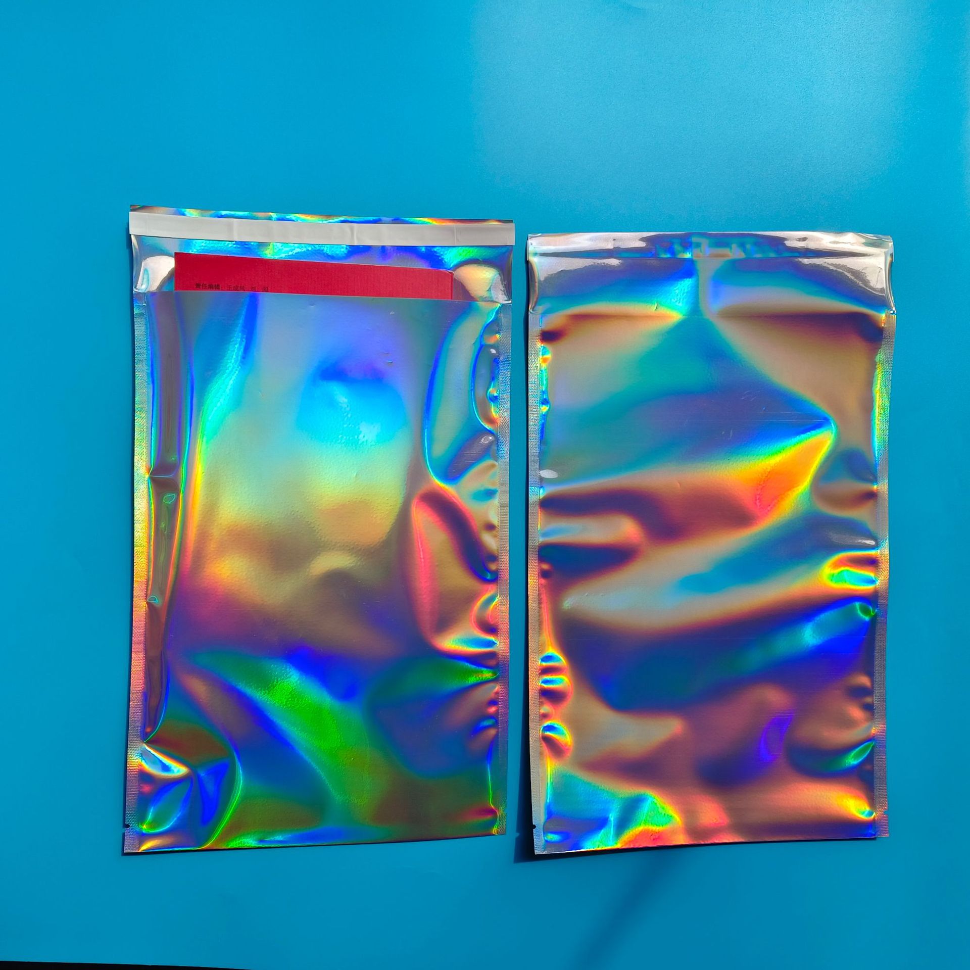 镭射自粘袋镭射不干胶快递袋信封袋衬衫衣服服装饰品化妆品包装袋