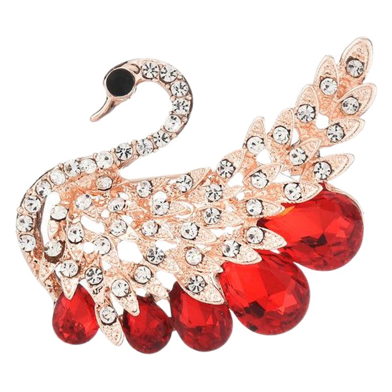 Corea del Sur nueva moda de gama alta broche mujer rhinestone bufanda hebilla anti-exposición hebilla cristal ramillete pin perla joyería