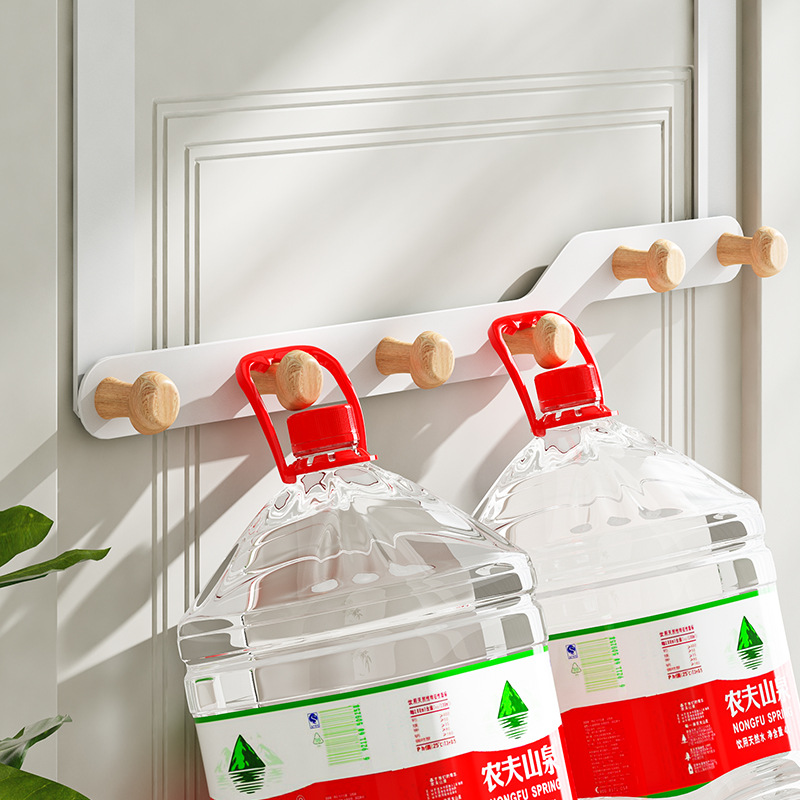 Gancho trasero de la puerta Estante de almacenamiento de bolsos de ropa sin perforar