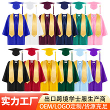 儿童博士服幼儿园毕业季服装小学生学士服博士帽拍照班服套装礼服