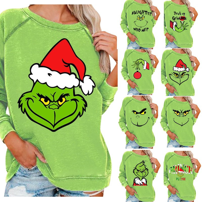 Grinch Stole Christmas3D monster hoodie female Grinch Stole Christmas3D monster hoodie female