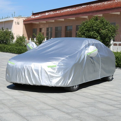Dustproof, All-Season Full Cover, Oxford | Car clothing - please-specify-the-car-model-in-the-order-notes-silver-oxford-cloth