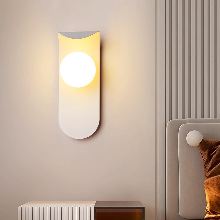 Lámpara de Pared para Interior de Hierro y Acrílico, Luz LED, para Dormitorio y Sala de Estar