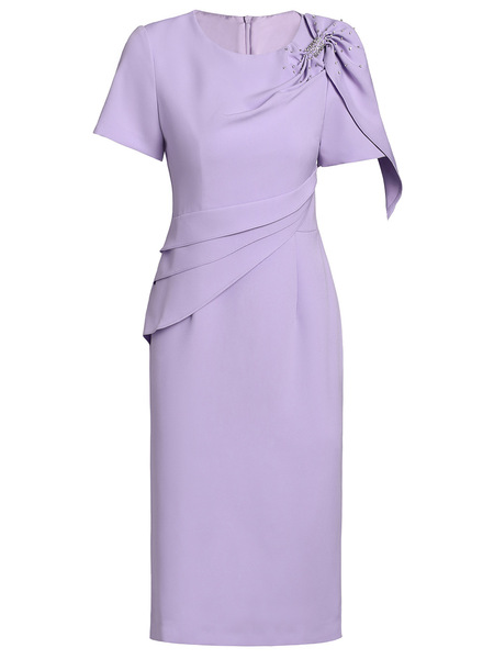 Zhili's Unique Design Feeling Bag Hip Skirt Luxury Dingdiamond Rose Red 3D Cutting Dress Summer 2024 New Edition