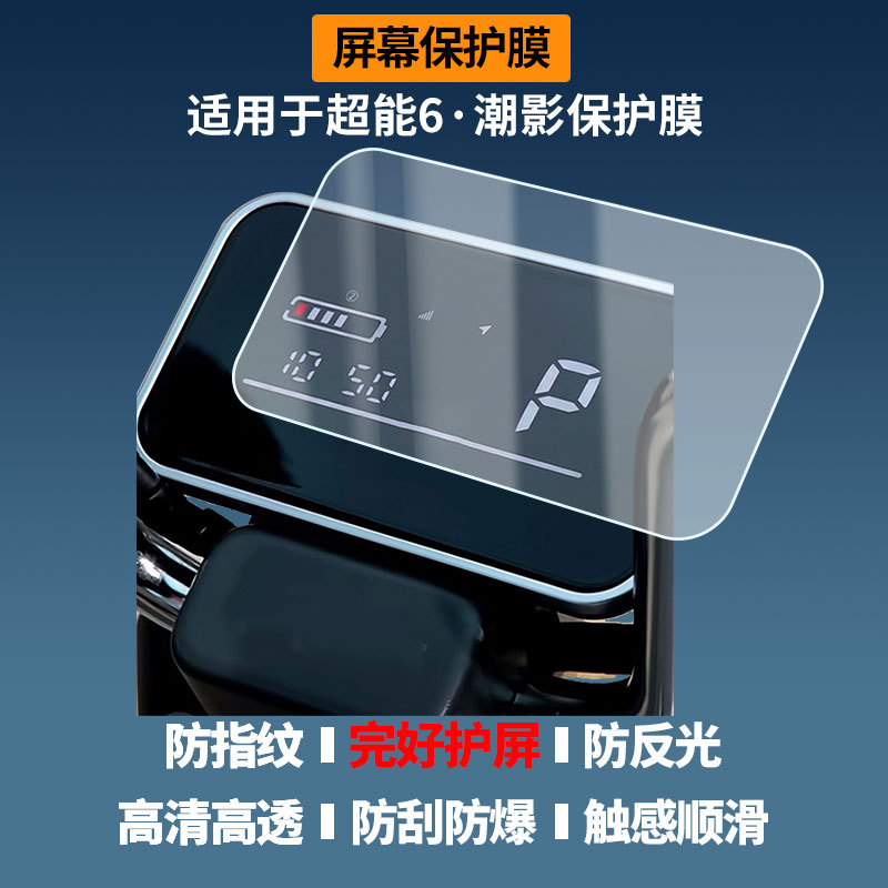Suitable for Tailg Super Power 6·Chaoying Electric Vehicle Instrument Screen Film, High-Definition Explosion-Proof Film, Nano Explosion-Proof Soft Film