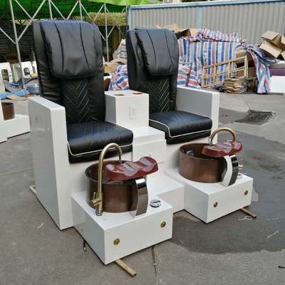 双人位足浴椅玻璃钢美甲沙发足疗手足护理专用椅子冲浪按摩水疗椅