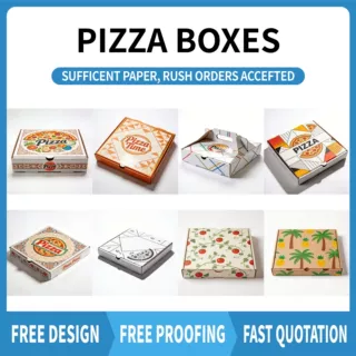 corrugated pizza box, takeout box, customized packing box