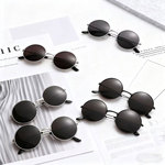 时尚复古圆形金属墨镜成人太子镜男女婚庆眼镜哈利波特同款太阳镜