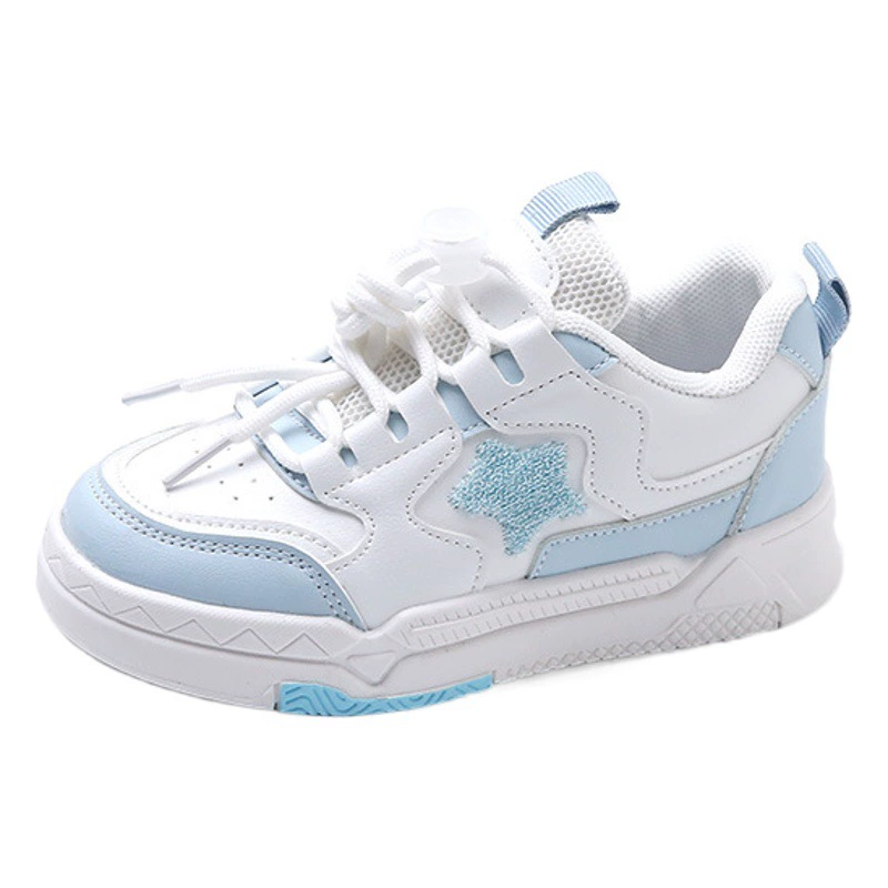 Мужская и женская детская обувь 2023 Весна и осень, новая модная кожаная повседневная обувь с мягкой подошвой, удобная обувь для досок, Детские кроссовки с мягкой подошвой, прилив