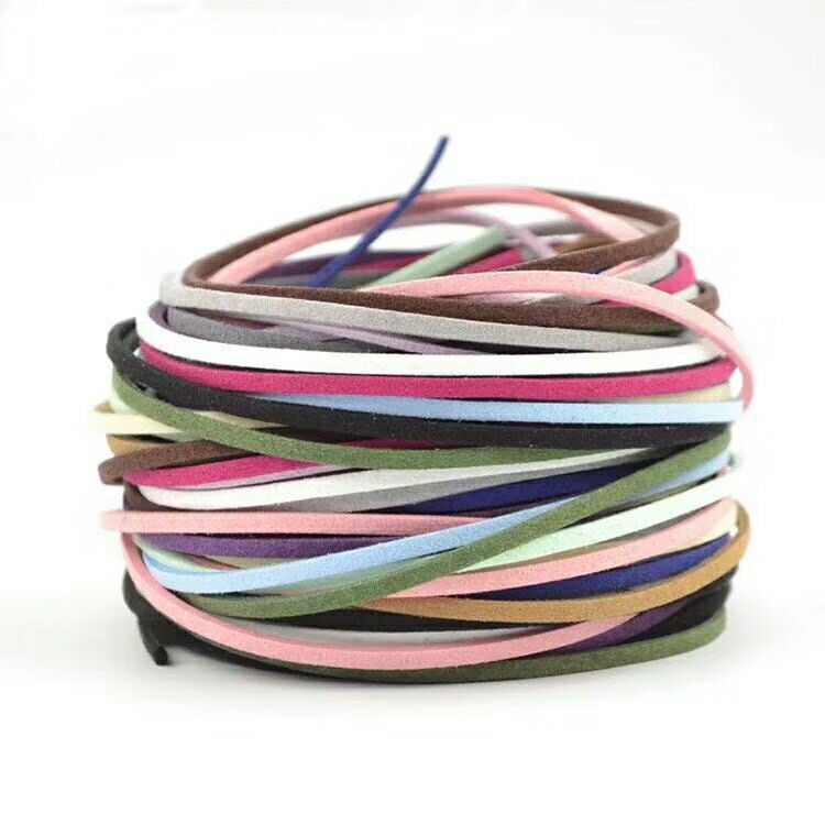 韩国绒优质彩色皮绳/绒绳/DIY手工配件花束装饰材料/苹果平安果包