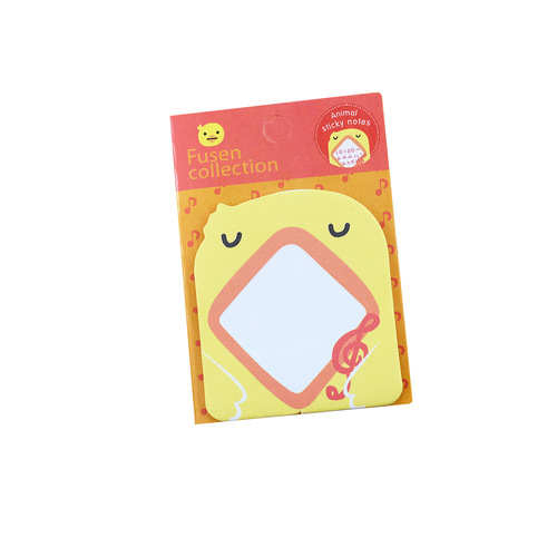 T Japanese and Korean stationery students cute cartoon animal shaped post-it notes tearable N times message stickers wholesale
