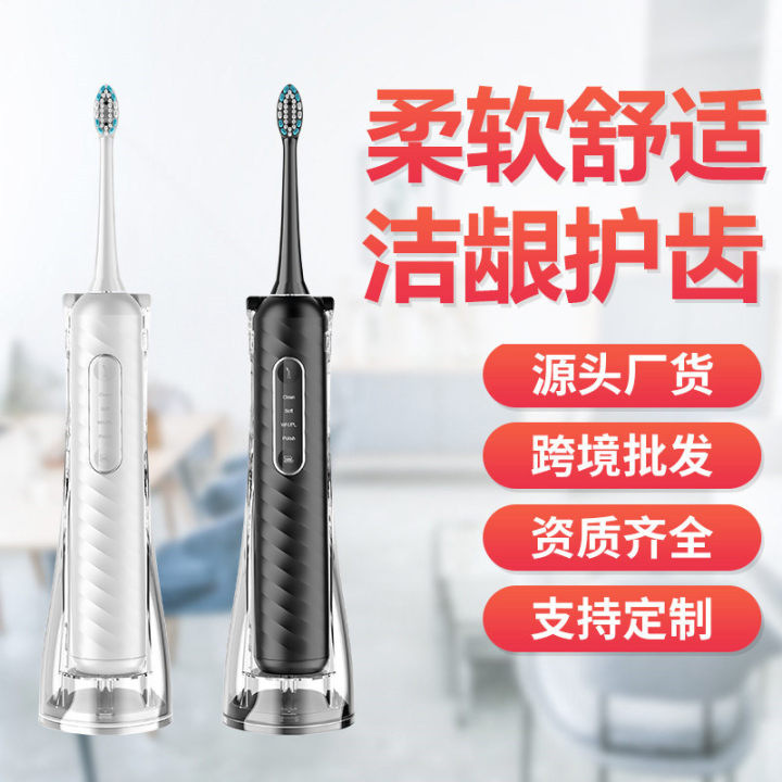 다기능 치아 린서, 2-in-1 충전식 칫솔, 가정용 스마트 자기 부상 부드러운 강모 전동 칫솔