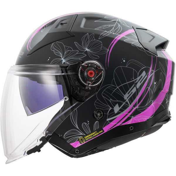 Casco de motocicleta LS2 para hombres y mujeres cuatro estaciones doble lente medio casco coche eléctrico tres cuartos casco OF603ECE certificación