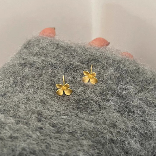 3D Gardenia Earrings for Women - Fresh and Natural Country Style Daily Fashion Ear Accessories - Versatile and Unique Design for Easy Piercing