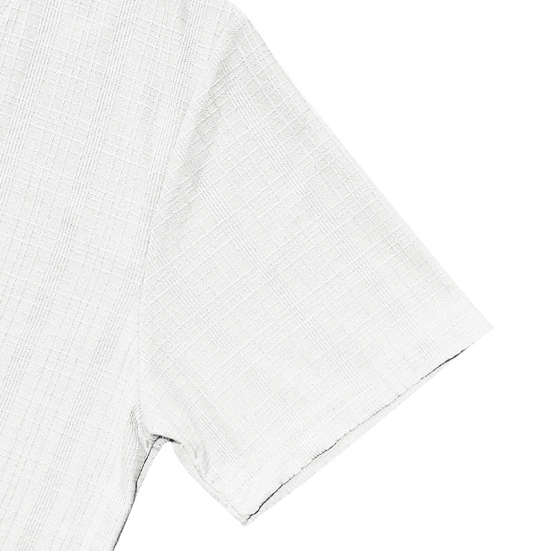 Camiseta hombre lino y bambú cuello en v verano transpirable_voghion.com