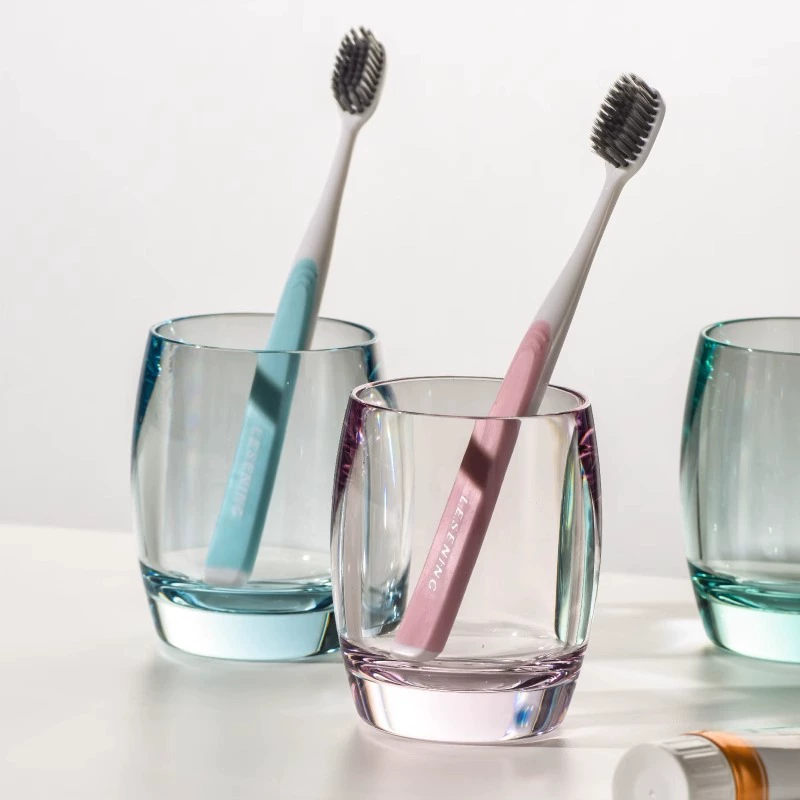 Зубная чашка высокого уровня прозрачная бытовая акриловая толстая чашка для полоскания рта легкая экстравагантная чашка для чистки зубов