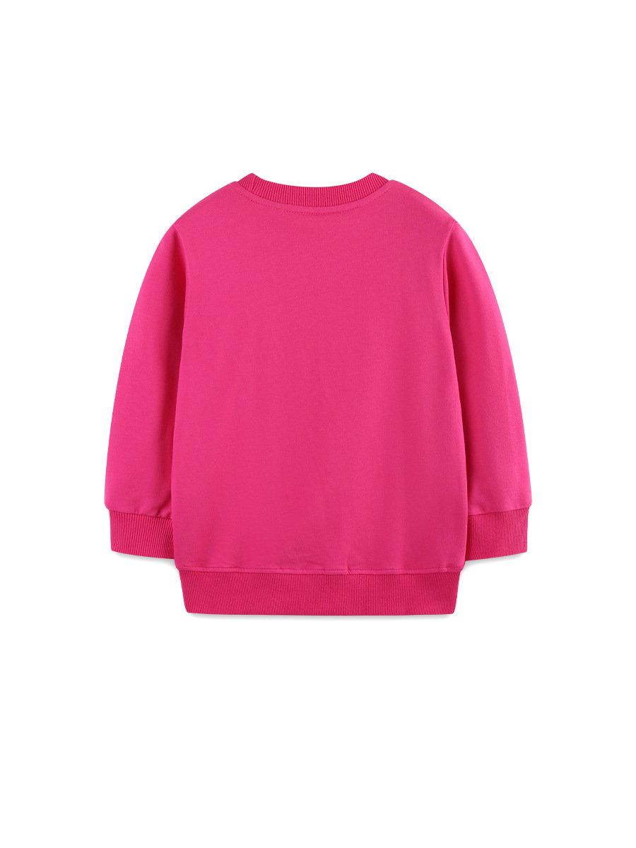 Otoño nuevo suéter para niñas estilo europeo y americano moda suéter para niños de manga larga con estampado de unicornio cuello redondo suéter para niños pequeños y medianos