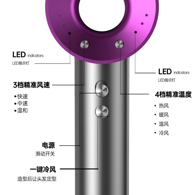 高速电吹风机家用出口美规V英规V欧规V110伏大功率电跨境电吹风筒|undefined