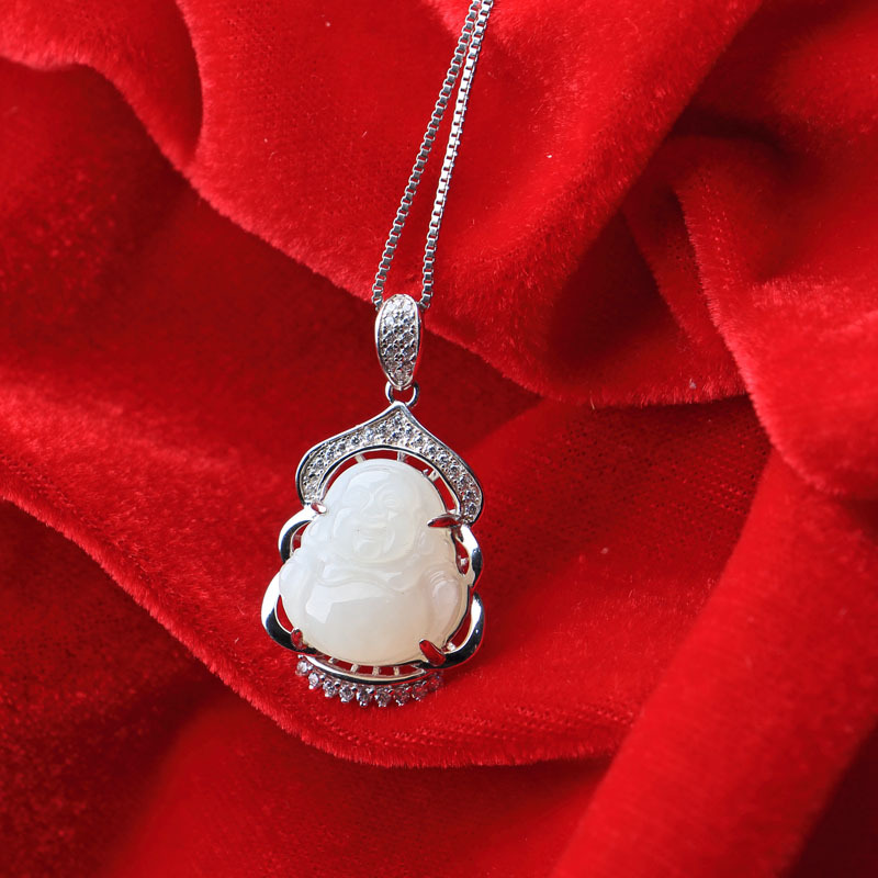 和田白玉吊坠0036