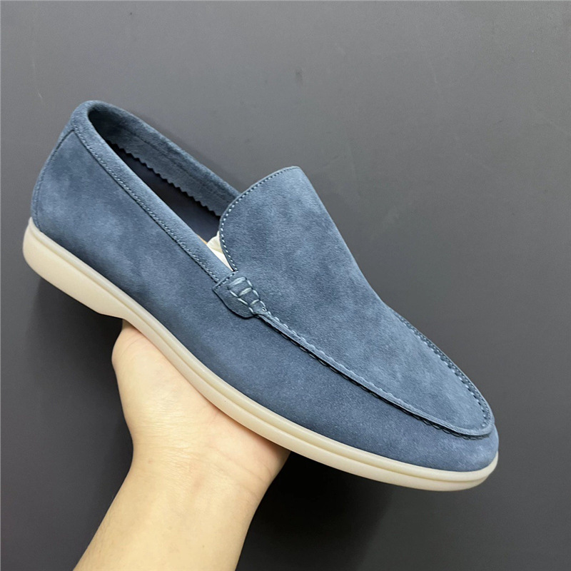 Kişi üçün dəri loafer ayaqqabı, slip-on model