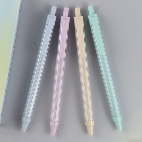 Gorgeous Neutral Pen, Six Color Barrel Pastel Color Water-based Pen for Students 0.5MM Brush Writing Pen Tianzhu 32960