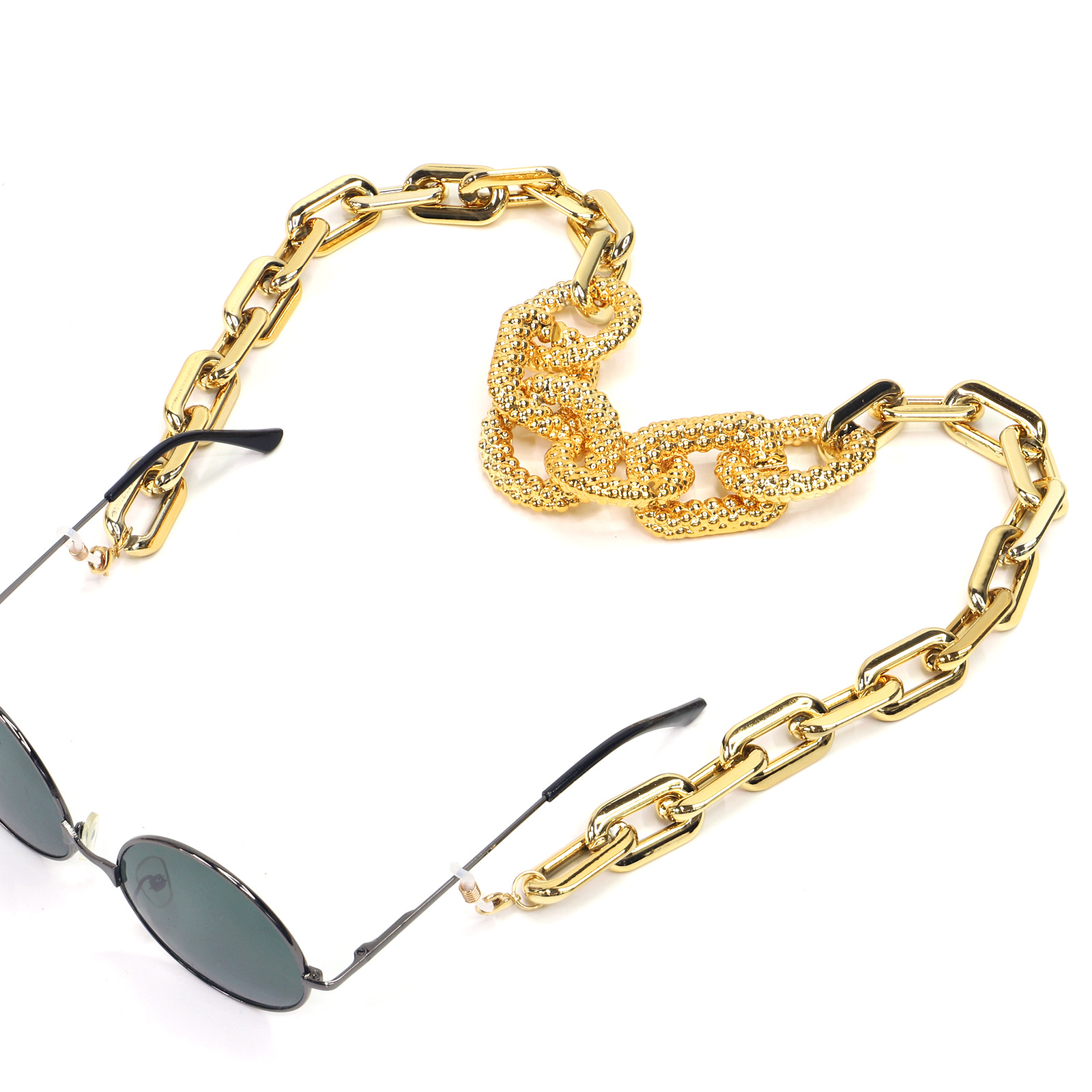 Wholesale Geometric Gold Thick Chain Non-slip Glasses Rope Nihaojewelry display picture 3