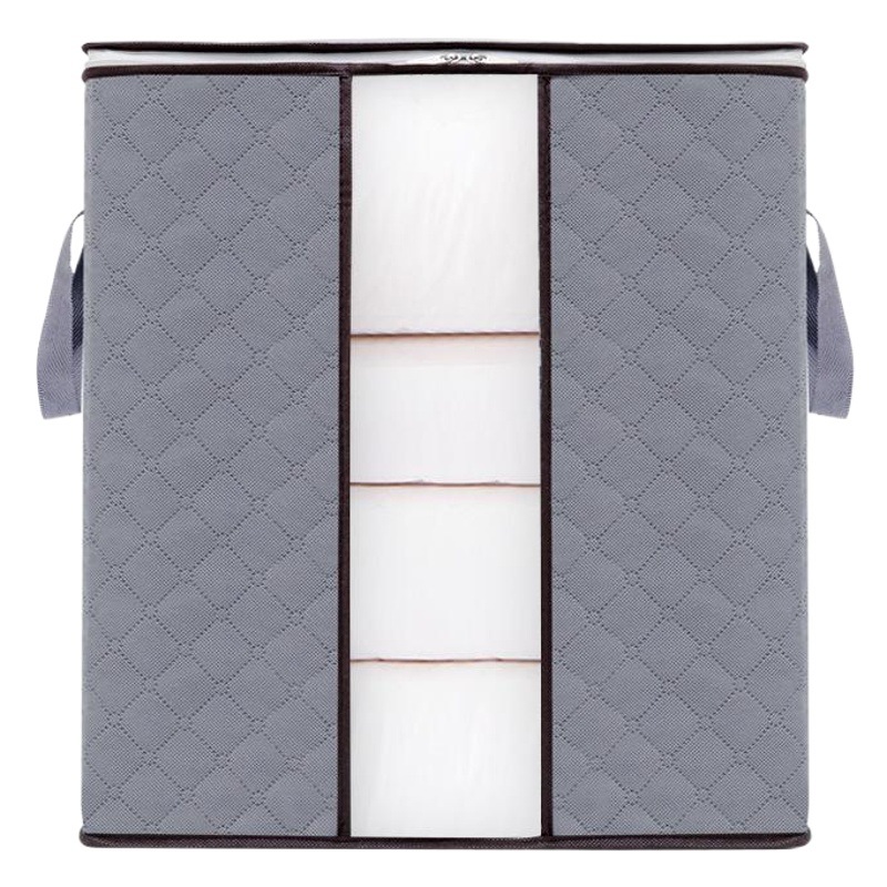 Bolsa de almacenamiento de tela no tejida bolsa de organización edredón de ropa bolsa de embalaje de equipaje en movimiento bolsa de almacenamiento de edredón de ropa grande